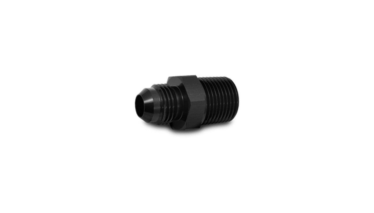 Vibrant -6AN to 1/8" NPT Male Straight Adapter Fitting – Black Anodized Aluminum (10217)