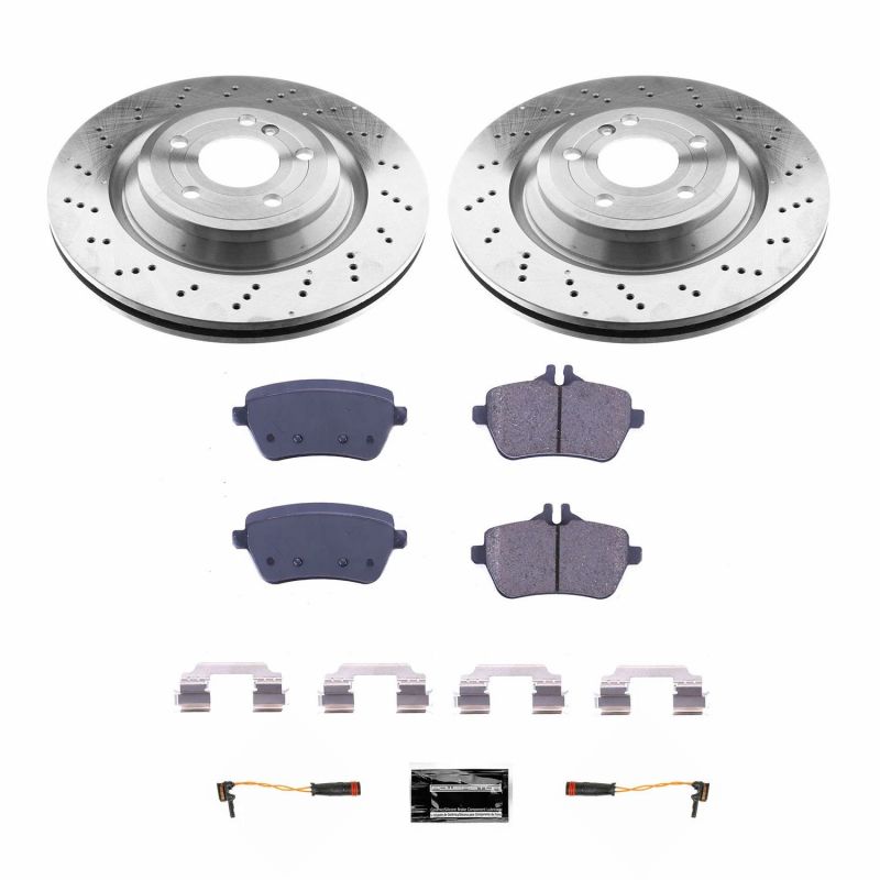 Power Stop 15-16 Mercedes-Benz SL400 Rear Autospecialty Brake Kit PowerStop