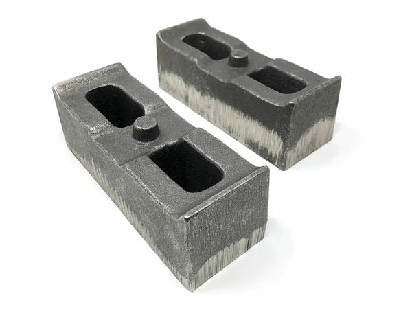 Tuff Country Rear 2" Cast Iron Lift Blocks – 2001–2010 Chevy Silverado 2500HD/3500HD & GMC Sierra 2500HD/3500HD 4WD (Pair) (79062)