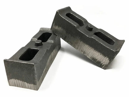 Tuff Country Rear 2" Cast Iron Lift Blocks – 2001–2010 Chevy Silverado 2500HD/3500HD & GMC Sierra 2500HD/3500HD 4WD (Pair) (79062)