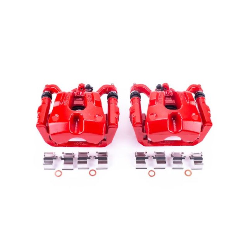 Power Stop 15-17 Chrysler 200 Rear Red Calipers w/Brackets - Pair PowerStop