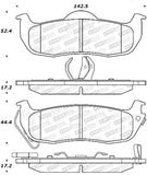 StopTech Street Disc Brake Pads - 305.10410