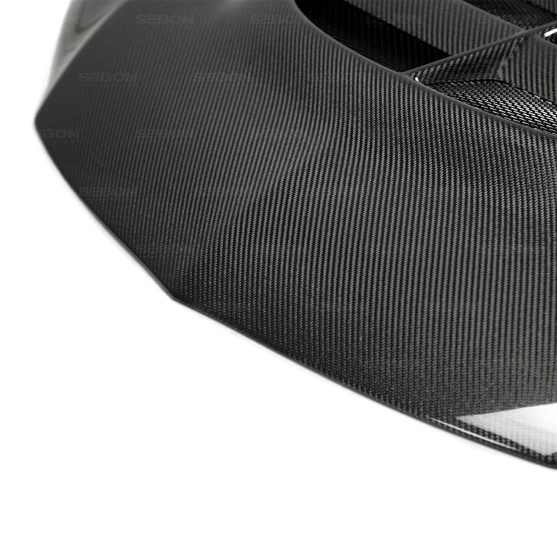 Seibon CWII-style carbon fiber hood for 2003-2006 Mitsubishi Lancer EVO - HD0305MITEVO8-CWII