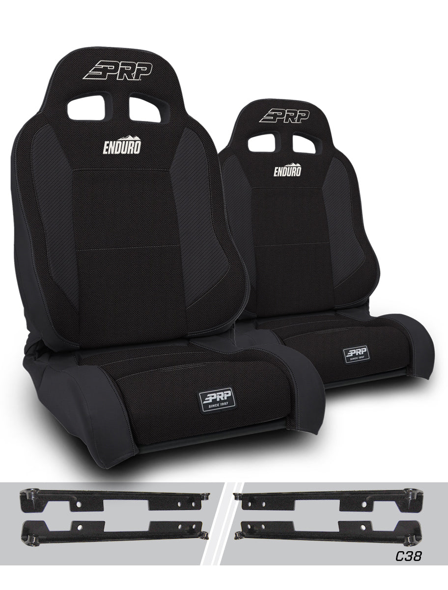 PRP Jeep Wrangler Enduro Elite Reclining Seat - Grey