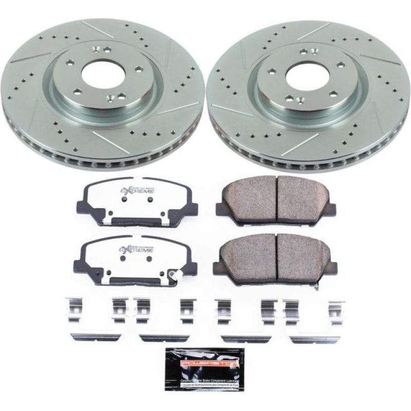 Power Stop 11-15 Kia Optima Front Z26 Street Warrior Brake Kit PowerStop