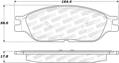 StopTech Street Disc Brake Pads - 305.08030 Stoptech