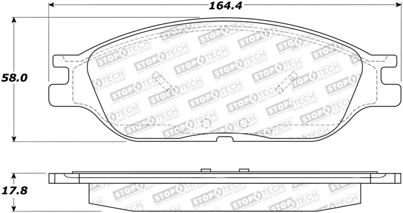 StopTech Street Disc Brake Pads - 305.08030 Stoptech