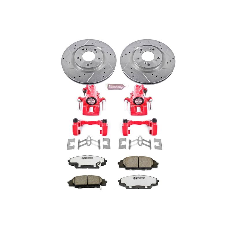 Power Stop 00-09 Honda S2000 Front Z26 Street Warrior Brake Kit w/Calipers PowerStop