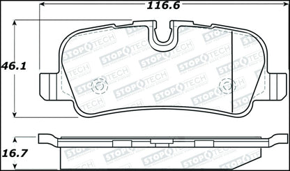 StopTech Premium Ceramic Brake Pads - 308.10990 Stoptech