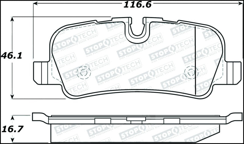 StopTech Premium Ceramic Brake Pads - 308.10990