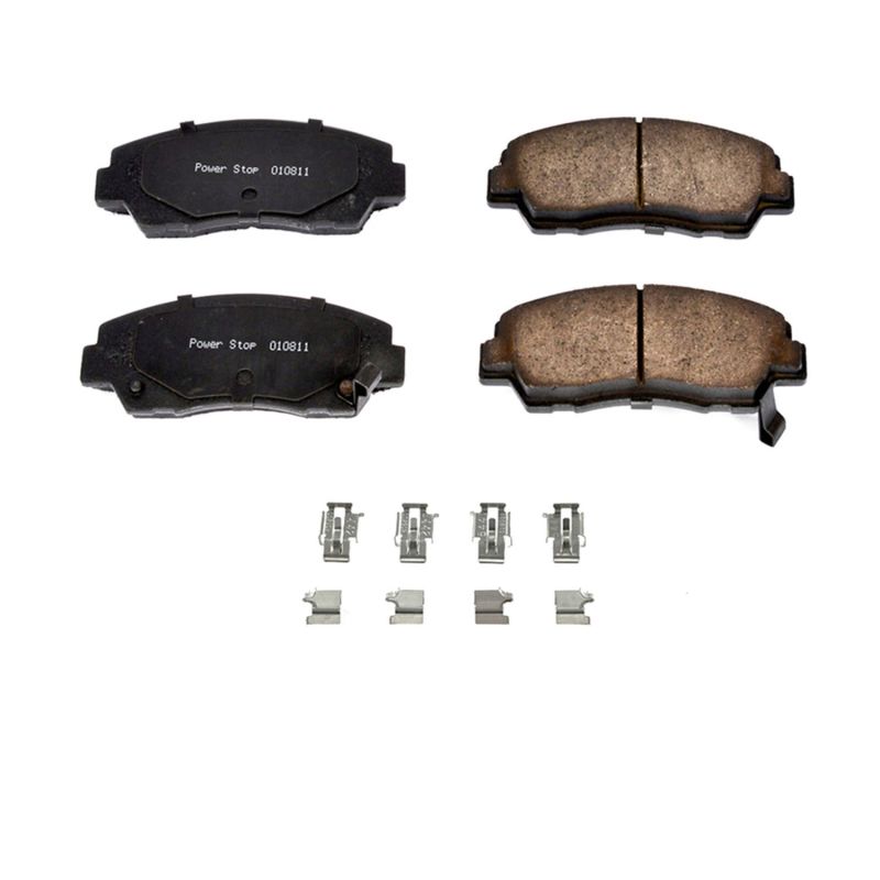 Power Stop 87-93 Mazda B2200 Front Z17 Evolution Ceramic Brake Pads w/Hardware PowerStop