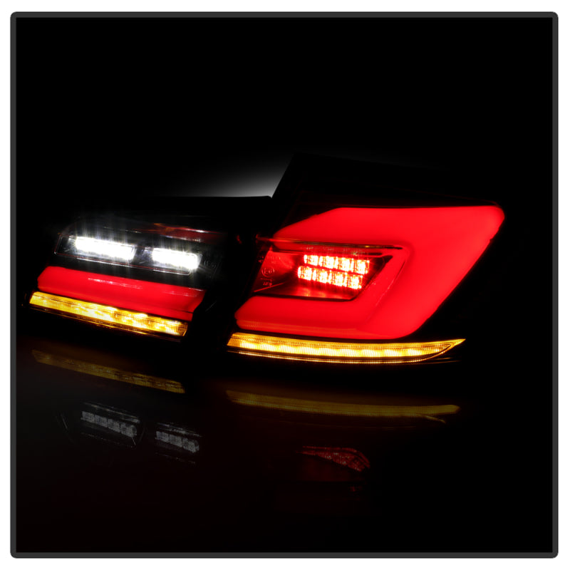 Spyder 11-17 BMW 5 Series F10 F18 M5  Sequential Turn Signal LED Tail Light - BK ALT-YD-BMWF1011-BK SPYDER