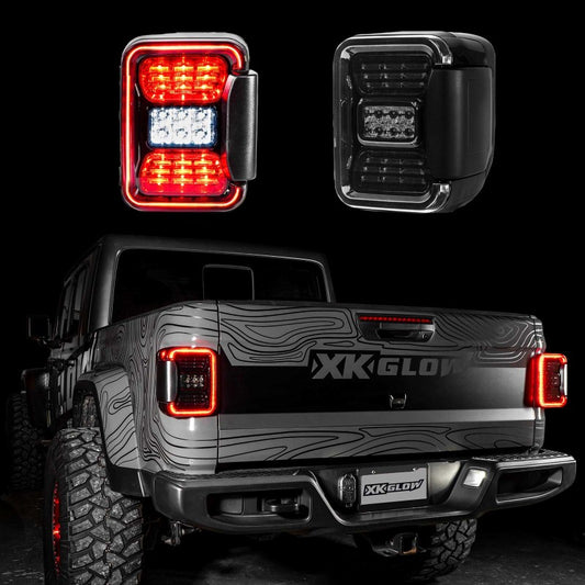 XKGlow LED Taillight with Smoked Lens for Jeep JT Gladiator - Part XK041028