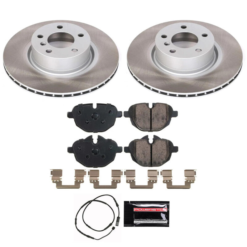 Power Stop 15-18 BMW X4 Rear Semi-Coated Rotor Kit PowerStop