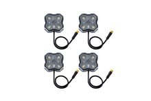 Load image into Gallery viewer, Diode Dynamics Stage Series SXS Rock Light Installer Kit, RGBW M8 w/Controller (4-pack)