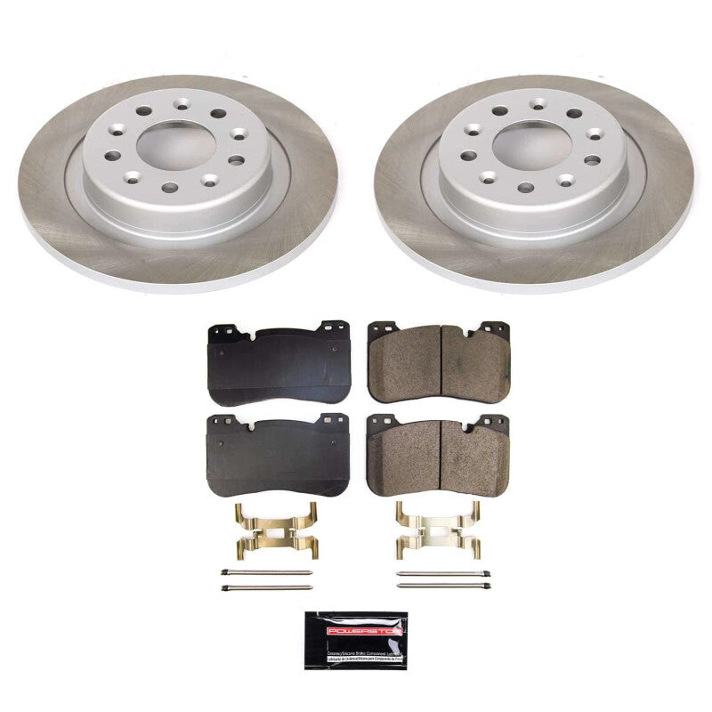 Power Stop 2022 GMC Terrain Rear Semi-Coated Rotor Kit PowerStop