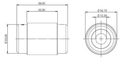 SuperPro 09-20 Nissan 370Z Rear Lower Control Arm Inner Bushing Kit