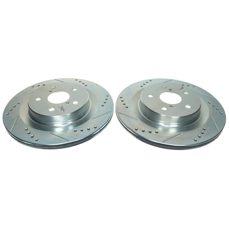 Power Stop 21-22 Toyota Sienna Rear Drilled & Slotted Rotor (Pair) PowerStop