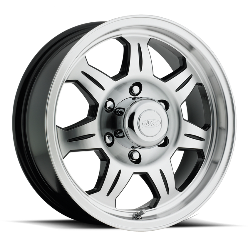 Raceline 870 Element 16x6in / 8x165.1 BP / 0mm Offset / 4.90mm Bore - Black & Machined Wheel