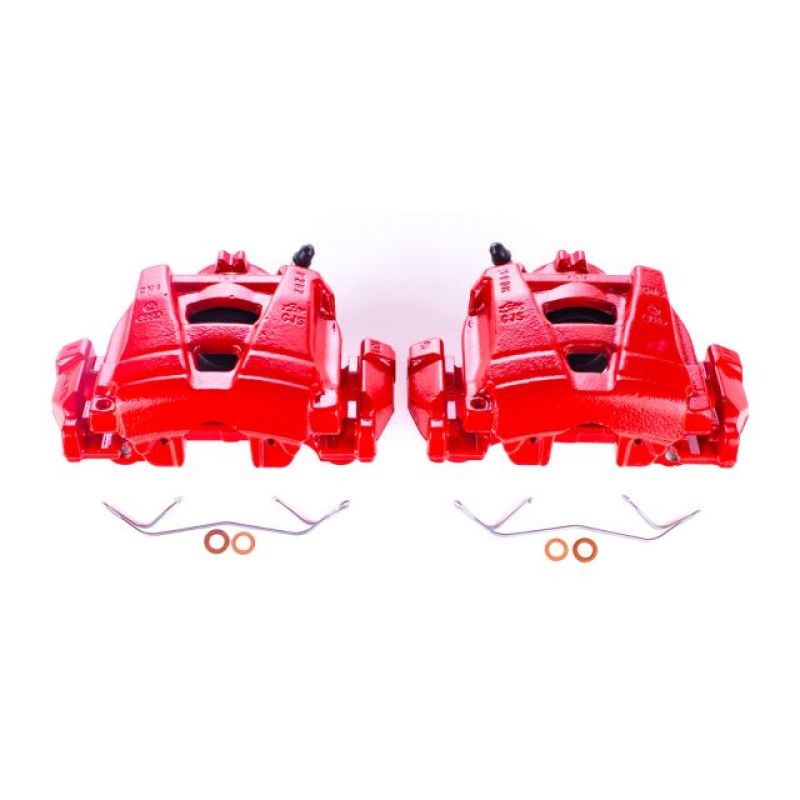 Power Stop 15-18 Audi Q3 Front Red Calipers w/Brackets - Pair PowerStop