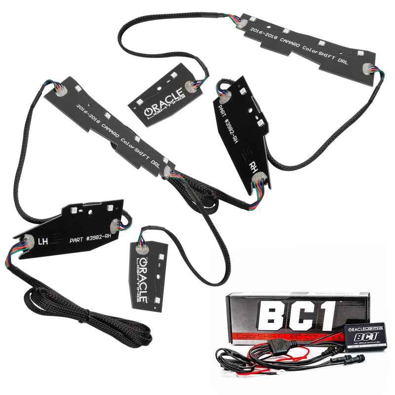 Oracle 16-18 Chevy Camaro RGB+W Headlight DRL Upgrade Kit - ColorSHIFT w/ BC1 Controller