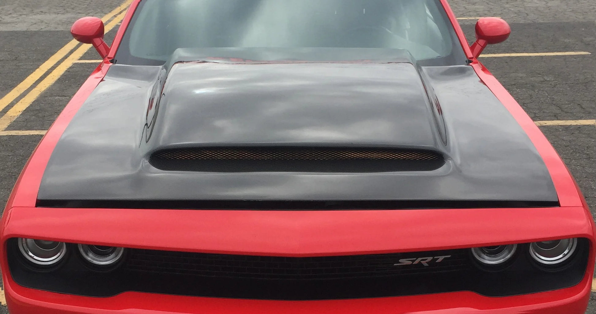 Anderson Composites 18-24 Dodge Challenger Demon Cowl Hood AC-HD18DGCHDM-KB Anderson Composites