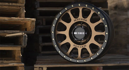 Method 305 NV METHOD BRONZE - MATTE BLACK LIP 18x9 / 6x5.5 / -12/4.5, 108 Hub Bore - MR30589060912N Method Wheels