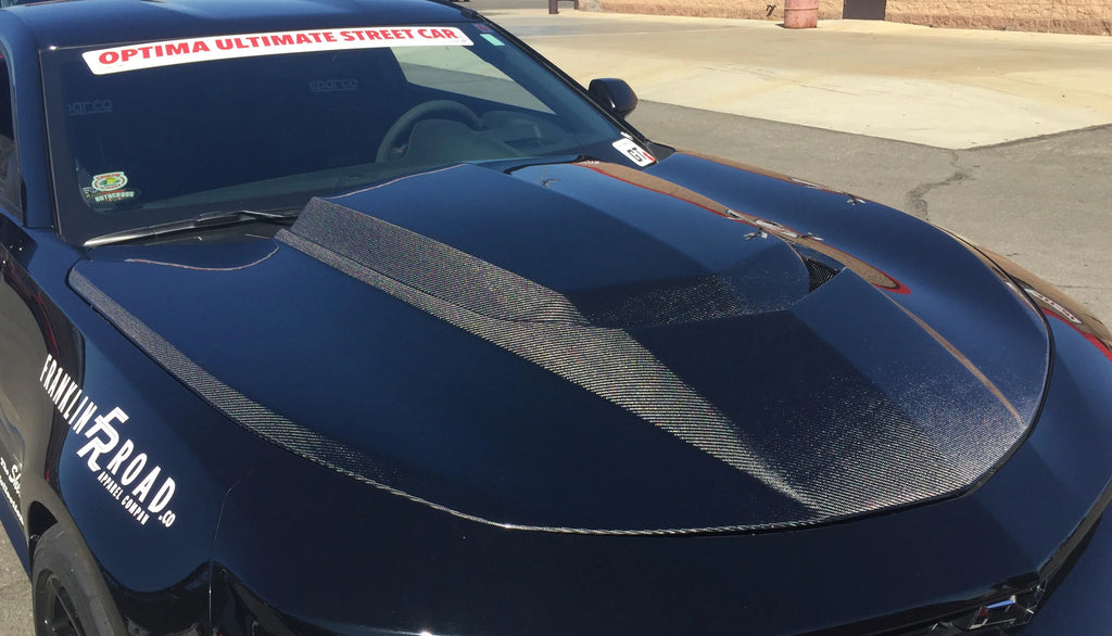 Anderson Composites 2016 - 2024 Camaro Type-AZ Double Sided Carbon Fiber Hood - AC-HD16CHCAM-AZ-DS