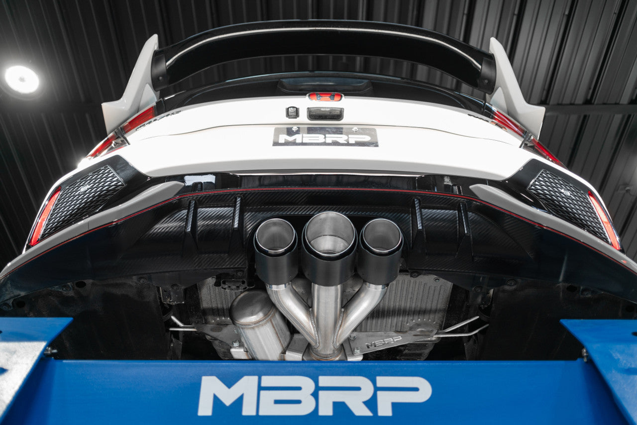 MBRP 2017-2021 Honda Civic 2.0L 3in Cat Back Triple Rear Exit Exhaust (Street Profile) - S49013BE