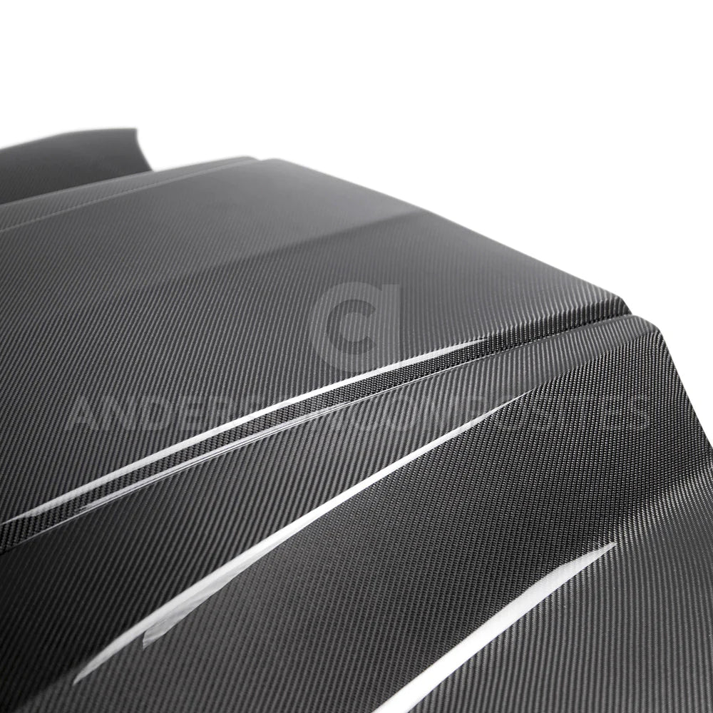 Anderson Composites 2016 - 2024 Camaro Type-CP Double-sided Carbon Fiber Hood - AC-HD16CHCAM-CP-DS