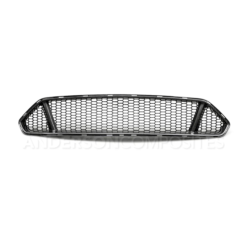 Anderson Composites 2018 - 2023 Ford Mustang Type-GT Carbon Fiber Upper Grille - AC-FG18FDMU-GT