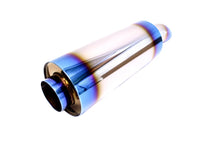 Load image into Gallery viewer, PLM Power Driven 2.5in Universal Turndown Dolphin Tip Muffler - PLM-MUFFLER-JS-2.5-NW