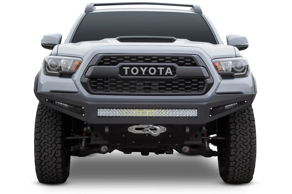 Addictive Desert Designs 2016-2023 Toyota Tacoma Honeybadger Winch Front Bumper - F687382730103