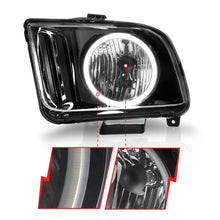 Load image into Gallery viewer, ANZO 05-09 Ford Mustang Crystal Headlights w/ RX Halo - 121033