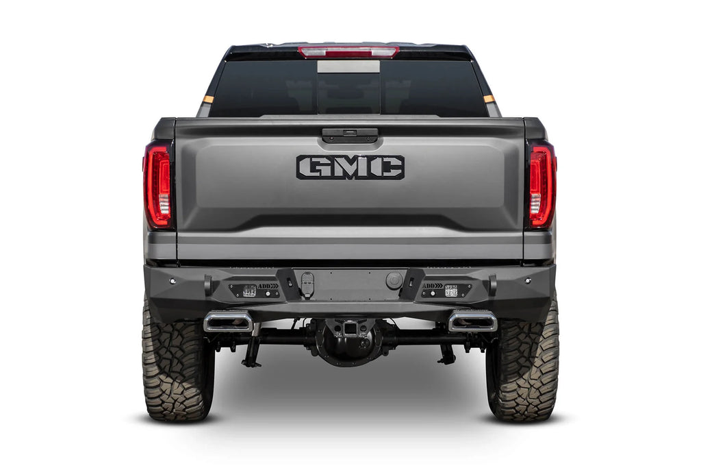 Addictive Desert Designs 2019-2021 Chevy/GMC 1500 Stealth Fighter Rear Bumper W/ Exhaust Tips - R441051280103