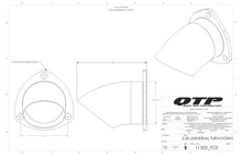 Load image into Gallery viewer, QTP 3.00 Inch Adjustable Stainless Steel Turn Down (Universal) - 11300