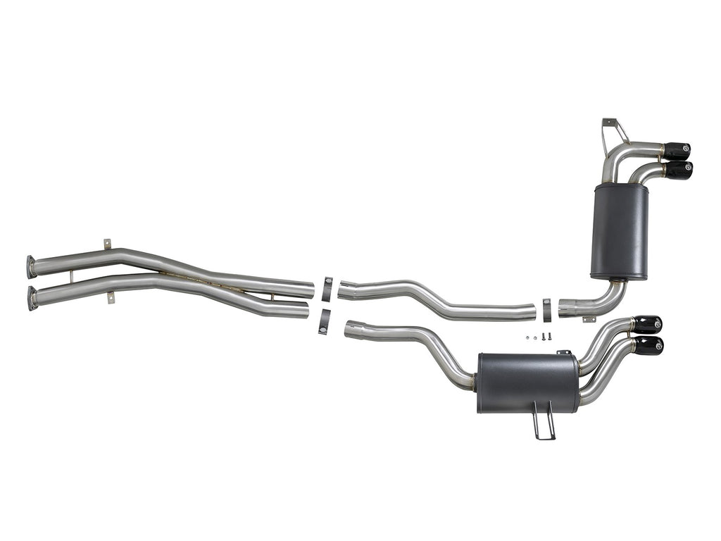 aFe BMW M3 (E46) 01-06 L6-3.2L S54 MACH Force-Xp 2-1/2" 304 Stainless Steel Cat-Back Exhaust System - 49-36344-B