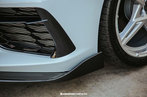 Anderson Composites 2020 - 2024 Corvette C8 Carbon Fiber Front Splitter - AC-FL20CHC8-MB
