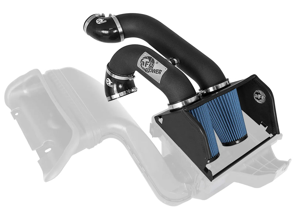 aFe Magnum FORCE Stage-2 Dual 3 IN Cold Air Intake System w/Pro 5R Filter for 15-24 Ford F-150 EcoBoost - 54-22642-B aFe