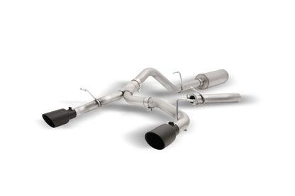 Gibson 21-23 Bronco 4DR, 3in/2.5in Stainless Black Elite Dual Split Exhaust - 69551B Gibson