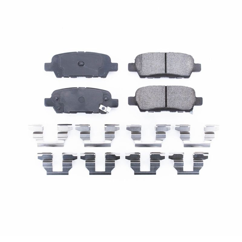 Power Stop 2013 Infiniti EX37 Rear Z17 Evolution Ceramic Brake Pads w/Hardware PowerStop