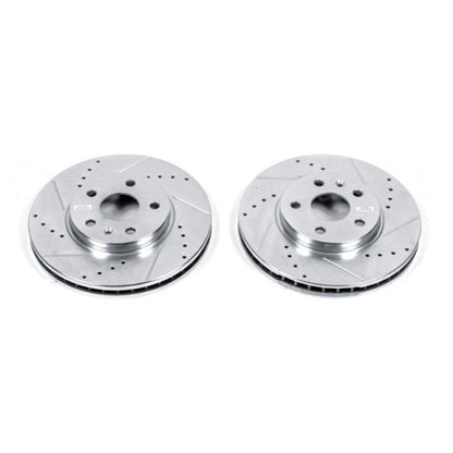 Power Stop 08-14 Cadillac CTS Front Evolution Drilled & Slotted Rotors - Pair PowerStop