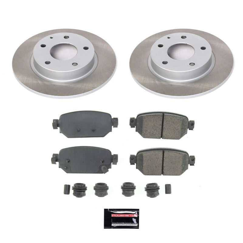 Power Stop 19-21 Mazda CX-3 Rear Semi-Coated Rotor Kit PowerStop