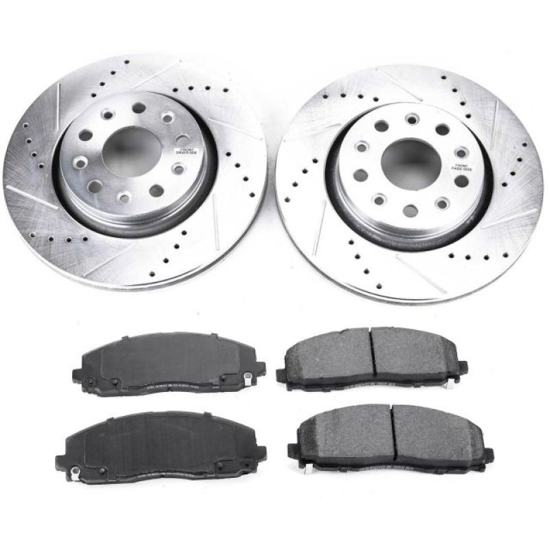 Power Stop 18-19 Jeep Wrangler Front Z23 Evolution Sport Brake Kit PowerStop