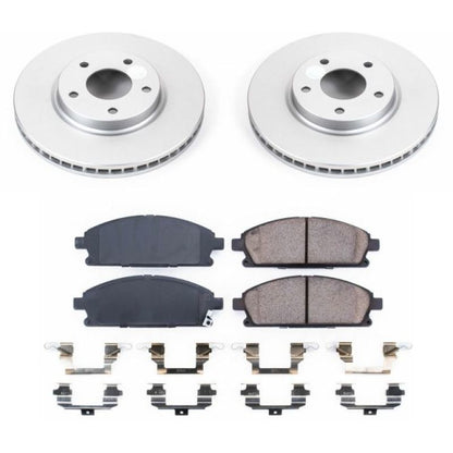 Power Stop 04-09 Nissan Quest Front Z17 Evolution Geomet Coated Brake Kit PowerStop