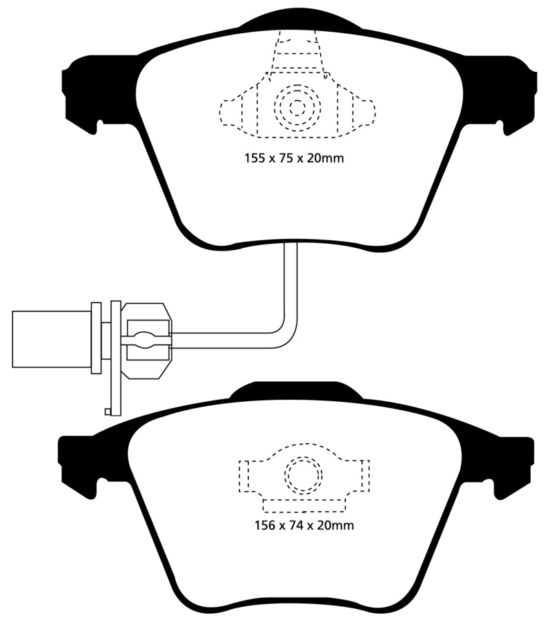 EBC BlueStuff Front Brake Pads - DP51495NDX