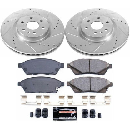 Power Stop 10-16 Cadillac SRX Front Z23 Evolution Sport Brake Kit PowerStop