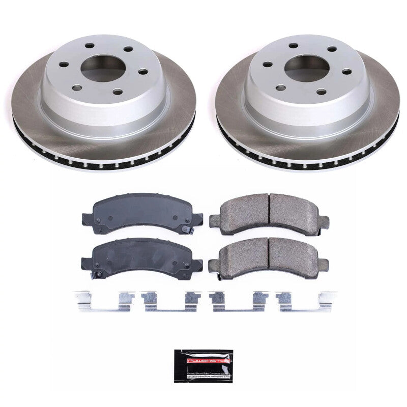 Power Stop 03-06 GMC Yukon XL 1500 Rear Semi-Coated Rotor Kit PowerStop