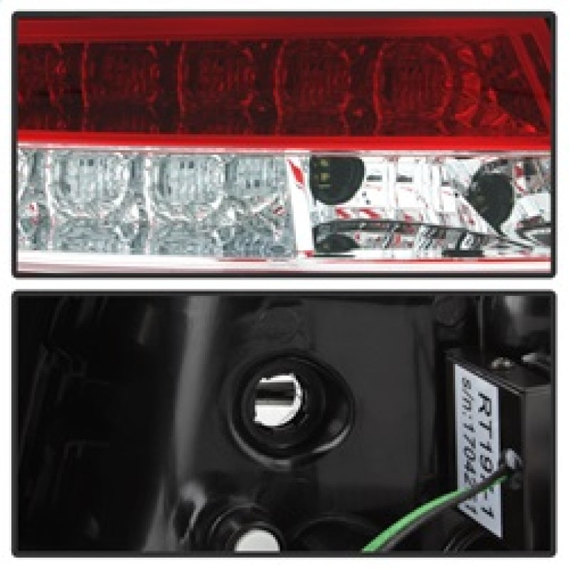 Spyder 09-11 Audi A6 LED Tail Lights - Red Clear (ALT-YD-AA609-LED-RC) SPYDER