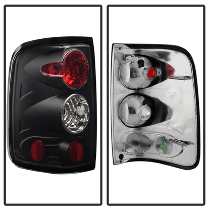 Spyder Ford F150 side 04-08 (Not Fit Heritage & SVT)Euro Tail Lights Blk ALT-YD-FF15004-BK SPYDER